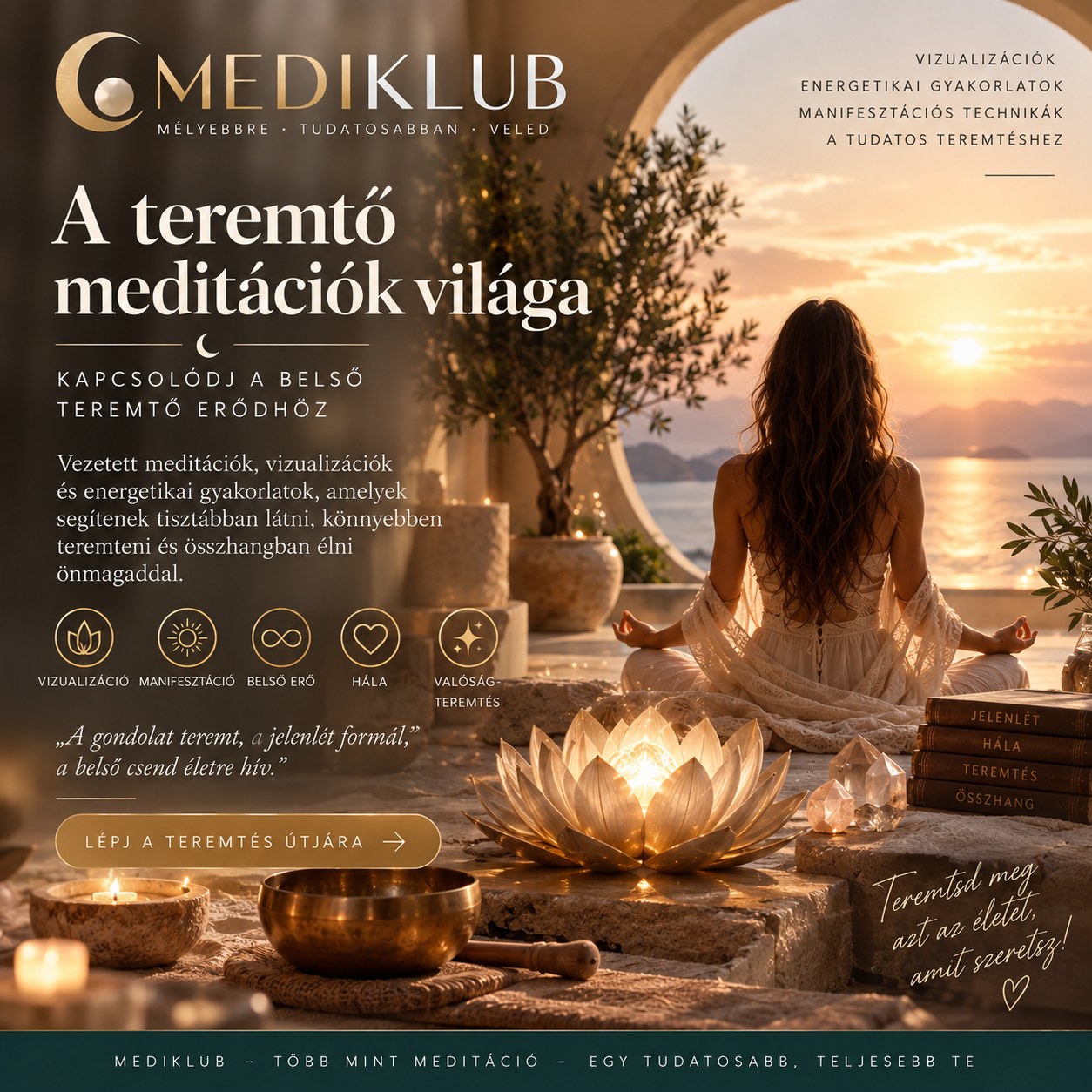 A teremtő meditációk világa